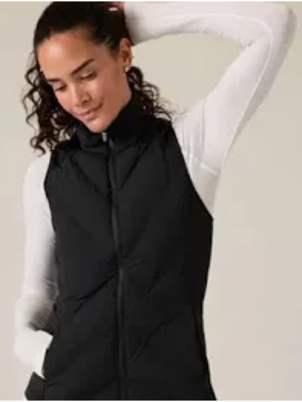 Athleta Down Inlet Women’s Puffer Vest in Black  Size Large
